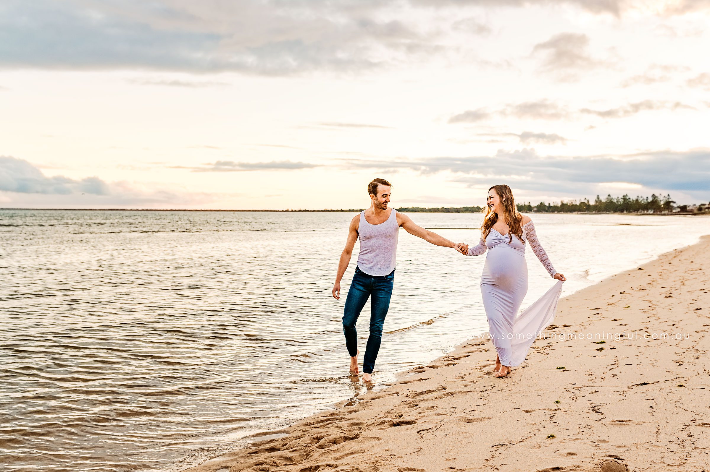 maternity photos with dad