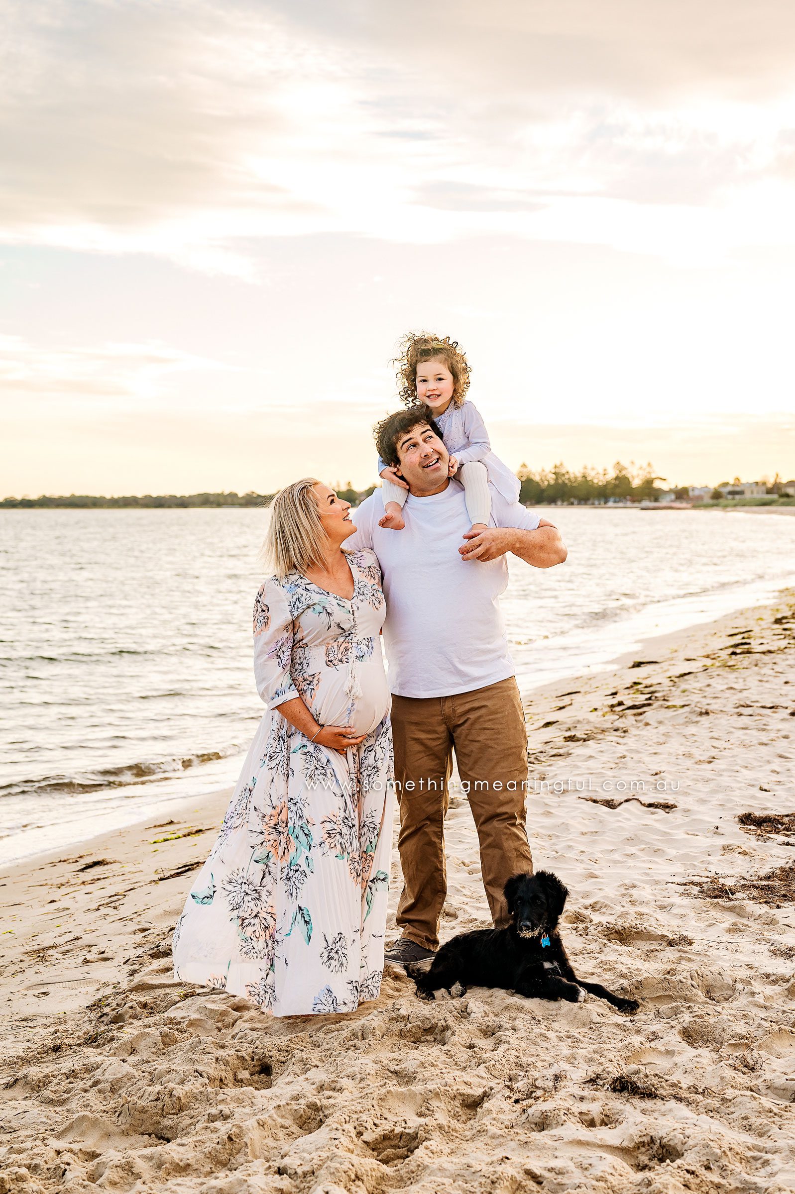 maternity photos with dad